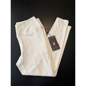 White Spyder Fleece Lined Leggings